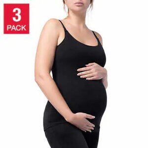 NEW Parasuco Maternity Women's Nursing Tank Top, 3-pack